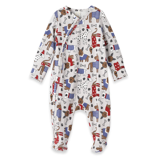 pawsome-pals-bamboo-zipper-romper Tesa Babe - Sophia's StyleBaby Unisex Clothes-1